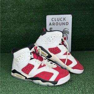 Nike Jordan 7 Red and White Sneakers